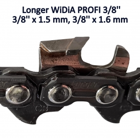 Łańcuch tnący Longer WiDiOWY mała rolka C3S-CB-025R PROFI 3/8” x 1.6 mm PEŁNE DŁUTO